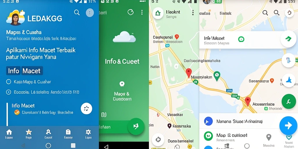 Antarmuka sederhana LEDAKGG menampilkan informasi lalu lintas secara jelas.