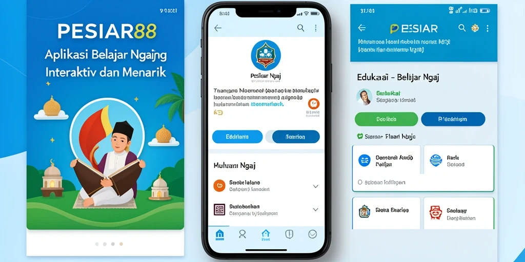 Antarmuka PESIAR88 yang interaktif dan ramah pengguna.