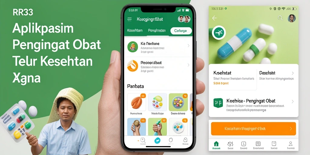 Antarmuka pengguna aplikasi RR33 yang sederhana dan fungsional.